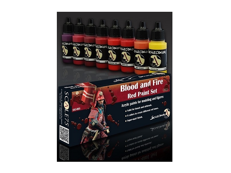 BLOOD AND FIRE RED PAINT SET