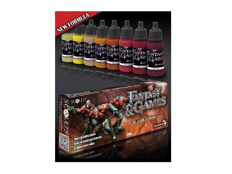 CREATURES FROM HELL PAINT SET