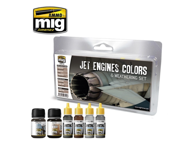 Jet engines colors and weathering set