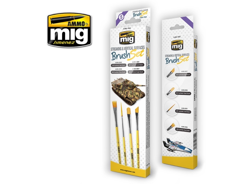 Čopiči AMMO (STREAKING AND VERTICAL SURFACES BRUSH SET)