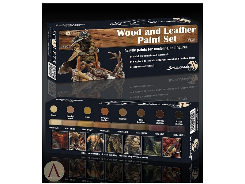 WOOD AND LEATHER PAINT SET