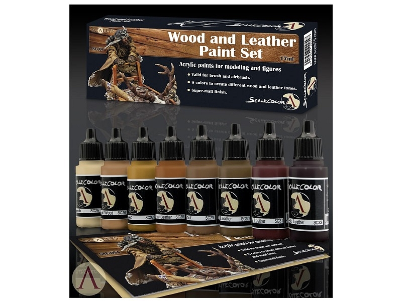 WOOD AND LEATHER PAINT SET