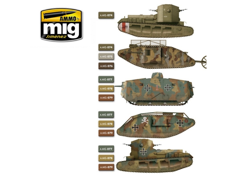 I WW &II WW French camouflage colors